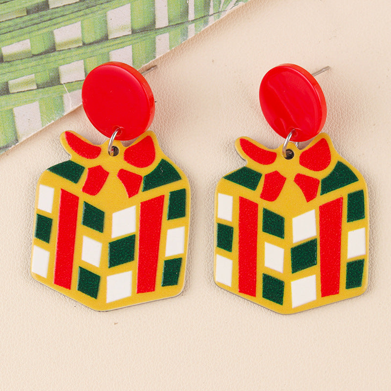 Wholesale Christmas Gift Socks Acrylic Earrings
